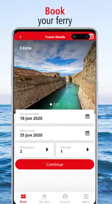 FRS Travel - Book your ferry android App screenshot 1