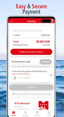 FRS Travel - Book your ferry android App screenshot 3